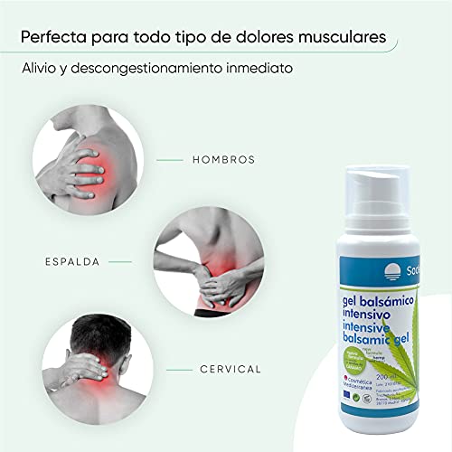 Gel crema muscular con Cannabis para dolores musculares , espalda, hombro, rodilla, lumbalgia , tendinitis fórmula antiinflamatoria con aceite de semilla cañamo