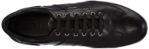 Geox U Symbol B ABX B, Oxford Flat Hombre, Black, 43 EU