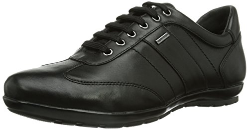 Geox U Symbol B ABX B, Oxford Flat Hombre, Black, 43 EU