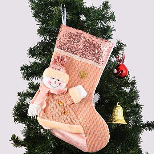 GGCG Calcetines De Navidad Personalizados Mini Medias Únicas con Adornos De Calcetín Clásico para Vecinos Colega Niño Hut Barandilla De La Escuela