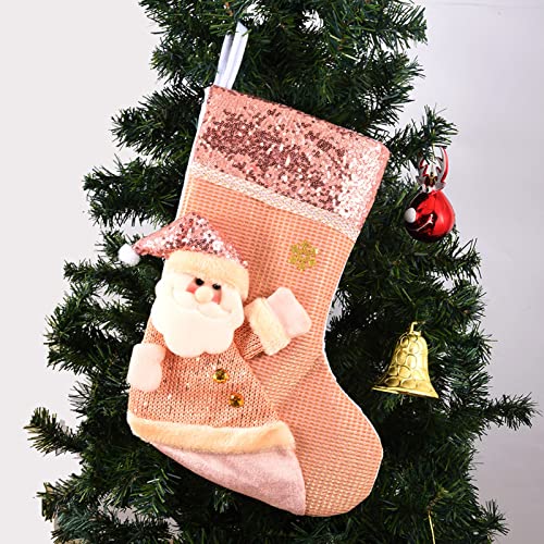 GGCG Calcetines De Navidad Personalizados Mini Medias Únicas con Adornos De Calcetín Clásico para Vecinos Colega Niño Hut Barandilla De La Escuela