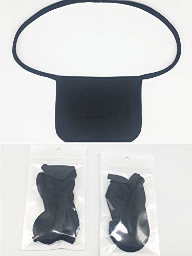 GHzzY Funda Protectora para el Cuello con Banda Ajustable - Funda para el estoma del Cuello - Funda Protectora para el estoma para laringectomía y traqueotomía (Paquete de 3)