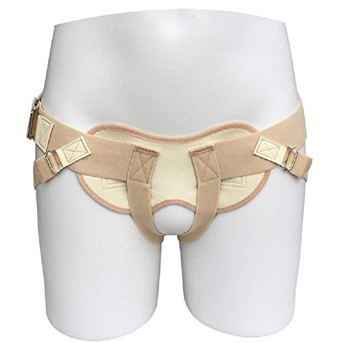 GHzzY Hernia Faja - Cinturón de Hernia inguinal Simple/Doble para después de la cirugía Alivio para el Dolor de Hernia - Braguero con Hernia Ajustable con Dos Almohadillas de compresión