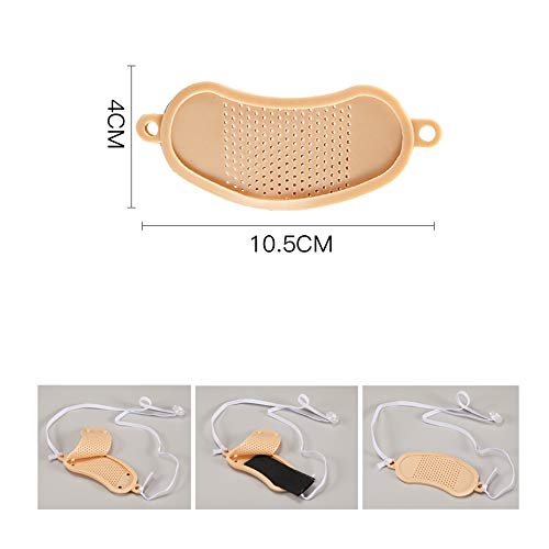 GHzzY Protector de incisión de tráquea - Protector de traqueostomía Ajustable para el Cuello - Cubierta Protectora de estoma para laringectomía y traqueotomía