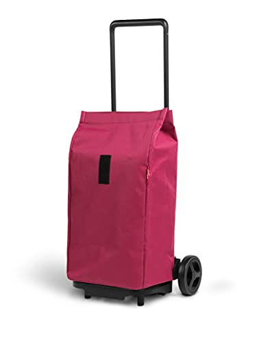 Gimi Sprinter Carro de la Compra Extensible, Bolsa 100% poliéster Impermeable, Capacidad 50L, 34,8 x 45,1 x 102,7 cm, Acero, Violeta, Grande