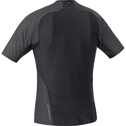 GORE Wear Camiseta interior cortavientos de hombre, M, Negro, 100024