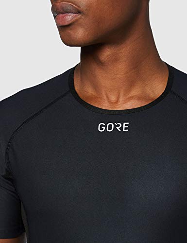 GORE Wear Camiseta interior cortavientos de hombre, M, Negro, 100024