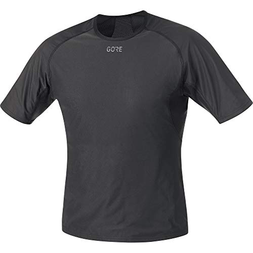 GORE Wear Camiseta interior cortavientos de hombre, M, Negro, 100024