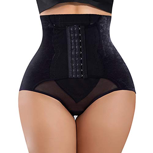 Gotoly Braguitas Moldeadoras para Mujer Shapewear Braga Control de Barriga Levanta Glúteos Panty Cintura Alta Entrenador Corsé Fajas Reductoras Ropa Interior Body Shaper Underwear (Negro, Small)