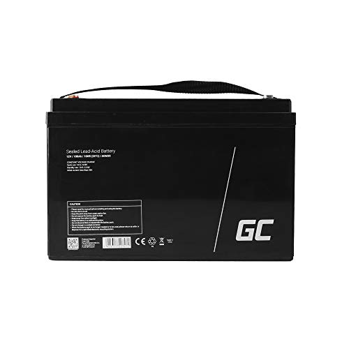 Green Cell Recambio de Batería Gel AGM 12V 100Ah Rechargeable Pila Sellada de Plomo ácido batería sin Mantenimiento Batería de Reemplazo para Carro de Golf Solar Sillas de Ruedas