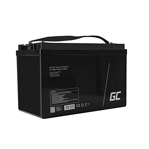 Green Cell Recambio de Batería Gel AGM 12V 100Ah Rechargeable Pila Sellada de Plomo ácido batería sin Mantenimiento Batería de Reemplazo para Carro de Golf Solar Sillas de Ruedas