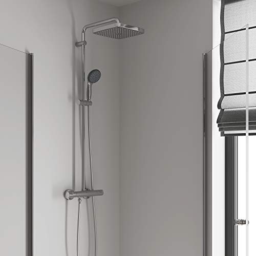 Grohe Vitalio Start System 250 Cube Sistema de ducha con termostato para montaje en pared