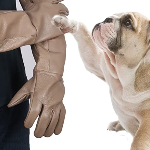 Guantes de Trabajo Guantes Anti- bocado Pet Entrenamiento De Mascotas Piedras De Perro Espesado Captura De Gato Baño Protector For Perros De Alimentación De La Alimentación