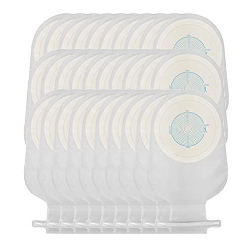 GUTYRE Bolsa De Ostomía De Una Pieza, Bolsa De Ostomía Desechable, Ostomía De Derivación Rectal, Bolsa De Heces De Ano Artificial, Bolsillo De Cubierta,30pcs