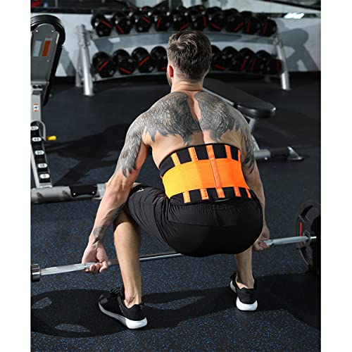 GvvcH Faja Lumbar para la Espalda Soporte Lumbar Ortesis de Apoyo para el Dolor de Cintura Corrector de Seguridad Deportiva para Cinturones de Levantamiento de Pesas de Fitness,S