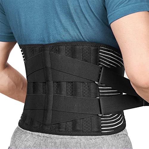 GvvcH Faja Lumbar Protección de la Cintura de la Columna Vertebral Soporte para Aliviar el Dolor Cinturón de Entrenador de Fitness Deportivo,XXL