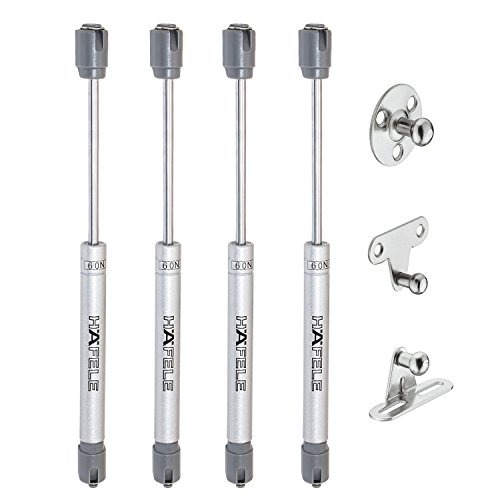 HAFELE 60N Hidráulico Amortiguador de Gas Resorte Soporte de Compresión para Puertas Armario Muelle Piston de Gas Para Muebles de Cocina Elevación Neumática Spring Lid Stay Potencia Paquete de 4