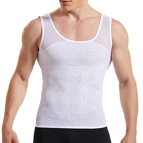 HANERDUN Camiseta Reductora Compresión Fajas Moldeadora Alta Elasticidad para Comprimir Pecho Abdomen y Cintura