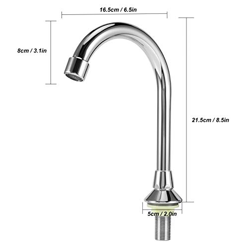 Haofy Grifo de Pedal de Manos Libres, Rosca G1 / 2in, Juego de grifos de Lavabo para Lavabo con Pedal de Cobre para Montaje en el Piso de Cobre para Laboratorio de Hospital