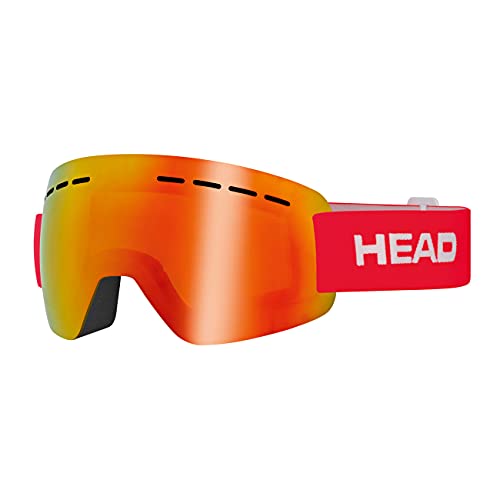 Head Solar FMR Gafas de esqui, Unisex adultos, Rojo, M