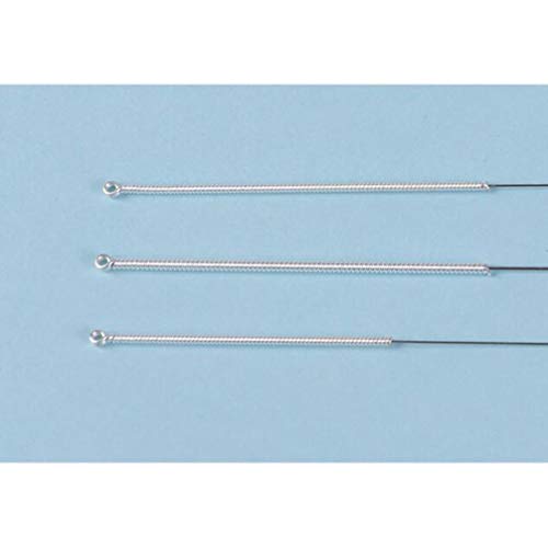 HEALLILY 200Pcs 0. 25X40mm Agujas de Acupuntura de Acero Inoxidable Desechables para El Dolor de La Pierna Trasera Masaje Aguja Aguja de Cuidado de La Salud para Mujeres Hombres