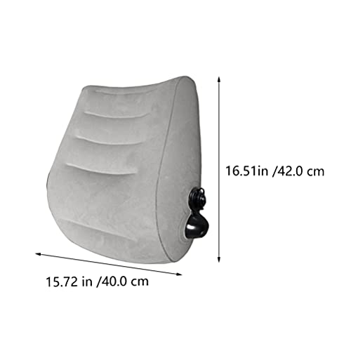 HEALLILY Almohada de Apoyo Lumbar Silla Inflable Cojín Trasero Cómodo Alivio Del Dolor de Descanso de La Cintura con Bolsa de Almacenamiento para Silla de Oficina Asiento de Coche (