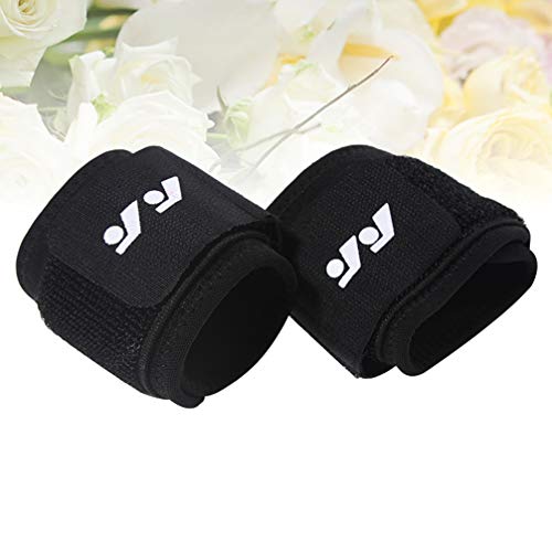 HEALLILY Muñequeras Deportivas Pulsera Creativa Transpirable Suave Vendaje de Baloncesto Soporte de Mano Protector de Muñeca Deportivo para Mujeres Hombres Tenis Fútbol (Negro)