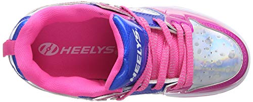 Heelys Motion 2.0 He100587, Zapatillas Niñas, Multicolor (Pink/Silver/Aqua Pink/Silver/Aqua), 34 EU