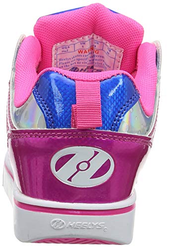 Heelys Motion 2.0 He100587, Zapatillas Niñas, Multicolor (Pink/Silver/Aqua Pink/Silver/Aqua), 34 EU