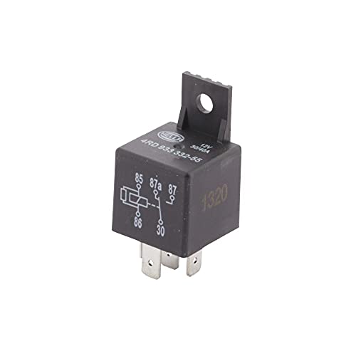 HELLA 4RD 933 332-551 Relé, corriente de trabajo - 12V - 5polos - contacto conmutador - Cant.: 1