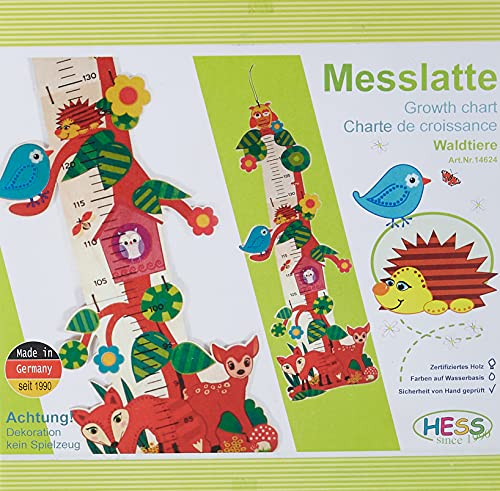 Hess Holzspielzeug 14624 - Medidor de Animales del Bosque de Madera