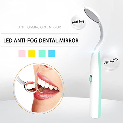 HHYGR Espejo de Inspección Dental Led, Espejo Dental Luminoso Espejo de Herramienta de Inspección Oral Antivaho de Alta Definición Iluminado, Kit de Herramientas Dentales