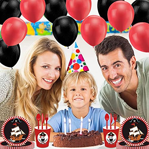 Hilloly Artículos de fiesta Vajilla 90PCS Conjunto de Suministros de Fiesta Utensilios para Niños Cumpleaños Platos, Vasos, Servilletas, Pajitas para 8 Personas