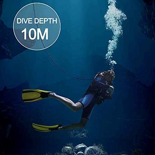 HIMAPETTR Respiración Buceo Portátil, compresor Buceo Mini, Profundidad de Buceo de hasta 10m, 70000mAh / 5h, para Buceo y detección de Metales,70000mah/5 Hour