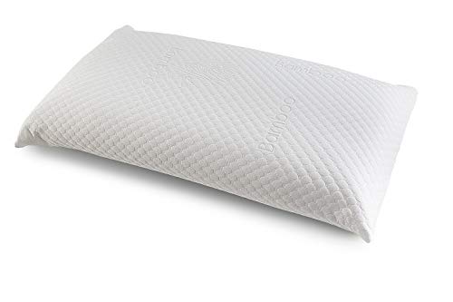 Home Heavenly® - Almohada VISCO-ELÁSTICA 70 X 40 cm con Fibra de BAMBÚ, núcleo Perforado, ergonómica, Fabricada en España (70_x_40_cm)