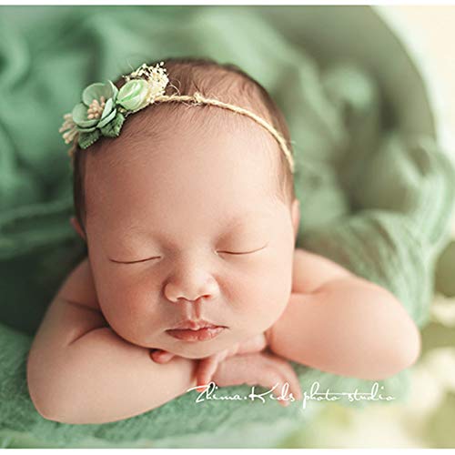 Huachaoxiang Apoyos De La Fotografía del Recién Nacido, Cuna De Fotos Pequeños Apoyos De Cama Cama De Madera Posando Bañera De Estudio Fotográfico Pesebre para El Tiro,Verde