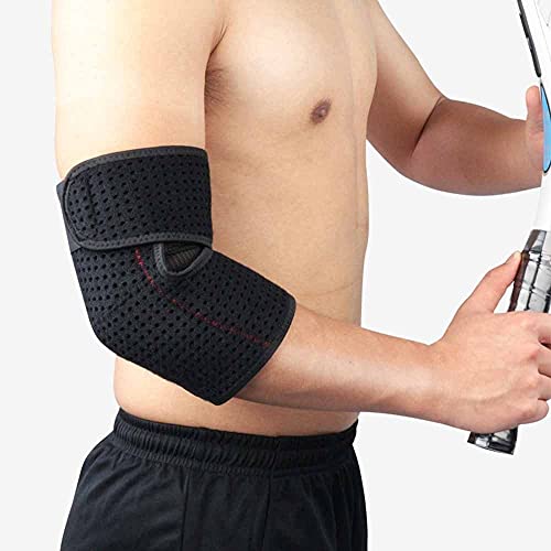 HUANGGUA 2 unids Deportes compresión de compresión de Codo apoya la Banda del Brazo de la Envoltura del Codo for el Golfista, la Bursitis, la tendinitis, el Dolor en Las articulaciones 210928