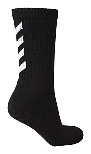 hummel Fundamental 3-Pack Socks, Unisex Adulto, Negro, 14