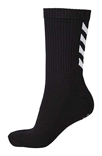 hummel Fundamental 3-Pack Socks, Unisex Adulto, Negro, 14