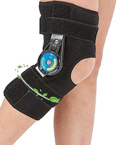 HWXDH Órtesis de Rodilla y Tobillo, Brazalete, Pantorrilla, Soporte de compresión de fijación de Pierna, Soporte Ajustable y Mangas Transpirables, para desgarro Muscular de Hombres y Mujeres, L, L