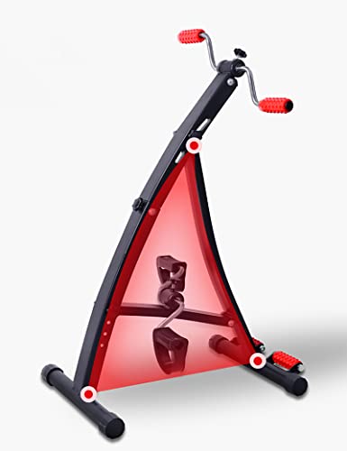 HXFENA Bicicleta Estática,Entrenador De Pies Y Manos Ajustable con Masaje,Entrenamiento De Rehabilitación De Hemiplejia por Accidente Cerebrovascular para Gimnasio Casa