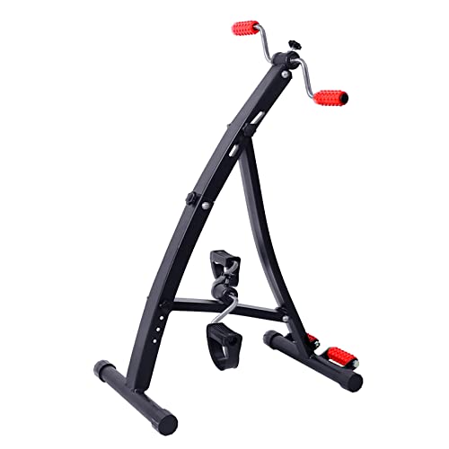 HXFENA Bicicleta Estática,Entrenador De Pies Y Manos Ajustable con Masaje,Entrenamiento De Rehabilitación De Hemiplejia por Accidente Cerebrovascular para Gimnasio Casa