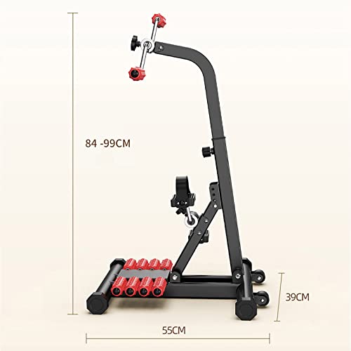 HXFENA Bicicleta estática,Entrenador de Pies y Manos Ajuste para Entrenamiento de rehabilitación de hemiplejía por accidente cerebrovascular,con Masaje y Resistencia Variable