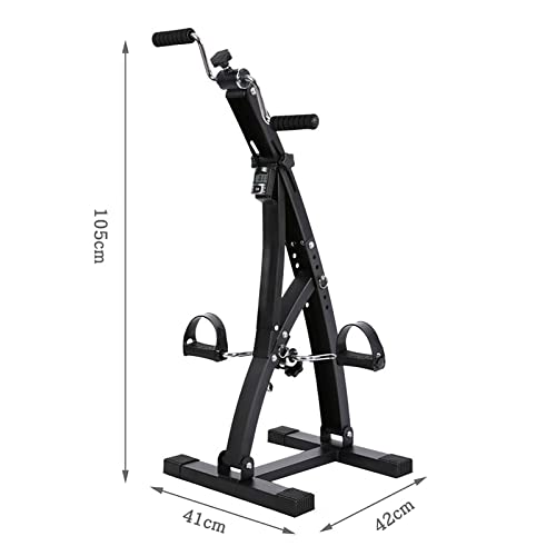 HXFENA Entrenador De Pies Y Manos,Equipo De Rehabilitación con Resistencia Variable,Bicicleta De Ejercicios De Entrenamiento Ajustable para Personas Mayores Ancianos