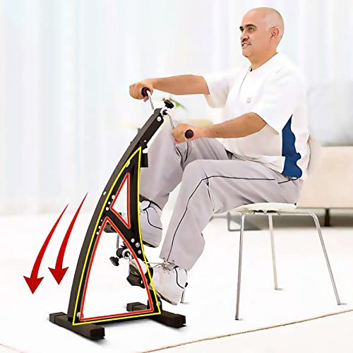 HXFENA Entrenador De Pies Y Manos,Equipo De Rehabilitación con Resistencia Variable,Bicicleta De Ejercicios De Entrenamiento Ajustable para Personas Mayores Ancianos