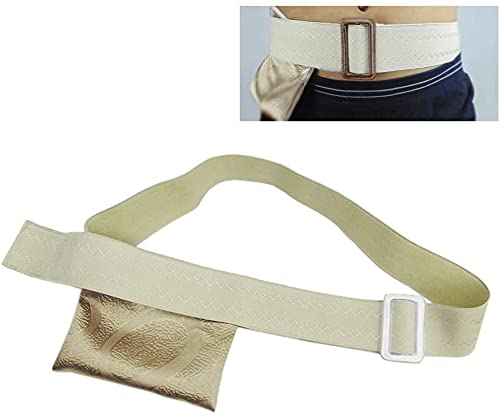 HXSCOO Soporte de Tubo G - Dispositivo de fijación de catéter de diálisis peritoneal con Bolsa - Cinturón de Tubo de Drenaje de Pacientes para Clavija- Tubo, Tubo G & J-Tubo (Size : L)