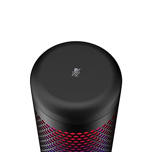 HyperX HMIQ1S-XX-RG/G QuadCast S – RGB Micrófono de Condensador USB para PC, PS4 y Mac, Montura antigolpes y Vibraciones, Filtro Pop, Juegos, Streaming, podcasts, Twitch, Youtube, Discord