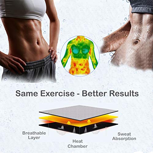 InnoTi Faja Reductora Adelgazante de Neopreno para Mujer y Hombre - Cinturón Lumbar Reductor de Cintura y Abdomen para Gimnasio, Fitness y Deporte - Faja Lumbar Abdominal de Sudoración Efecto Sauna-XL