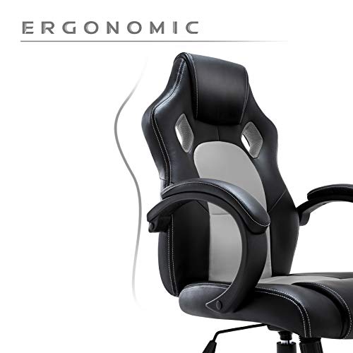 IntimaTe WM Heart Silla Gaming Ergonómica, Silla de Escritorio de Oficina, Racing Silla Computadora, Asiento Giratorio del Escritorio del Ordenador, Silla de Trabajo Ajustable PU