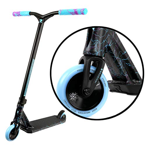 Invictus Scooter completo – Patinetes de acrobacias – Scooter profesional para cualquier edad – Scooter Pro Scooter Deck Pro Scooter Ruedas Pro Scooter – (Negro/Blu/PRP)